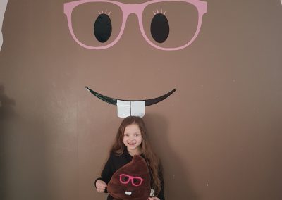 POO-WHAT? Kidney failure tot loves poo emoji – so parents paint 10ft version on her BEDROOM WALL